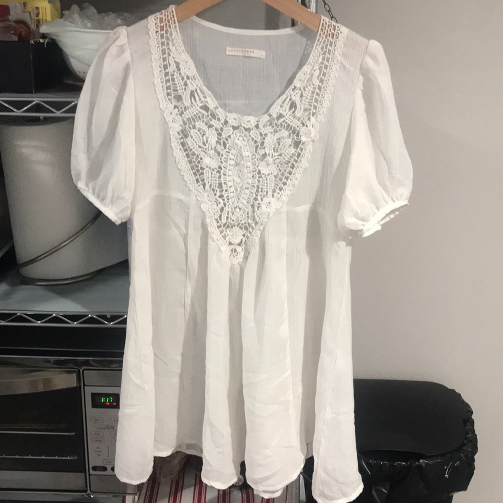 Simple white dress